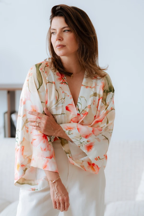 Kimono / Koszula Kimonowa – KWIATY AKWARELA