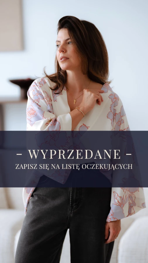 Kimono / Koszula Kimonowa – ŚMIETANA Z KWIATAMI