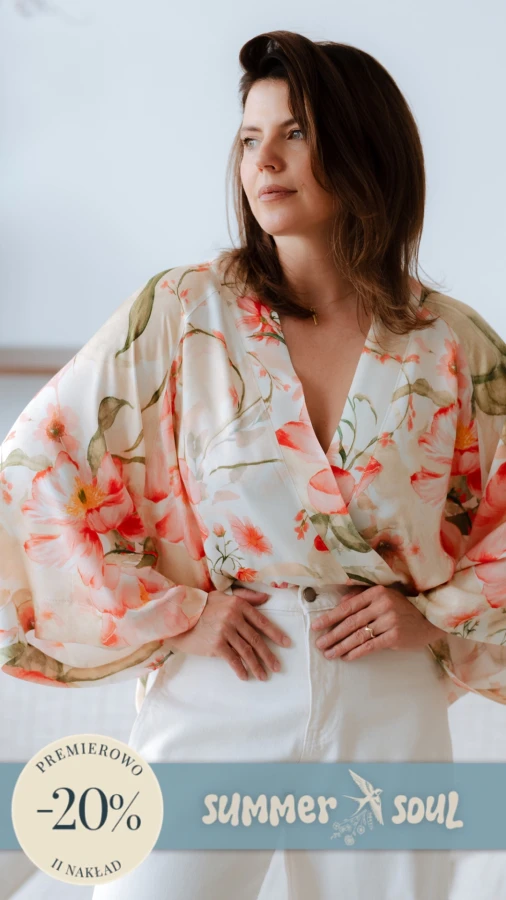 Kimono / Koszula Kimonowa – KWIATY AKWARELA