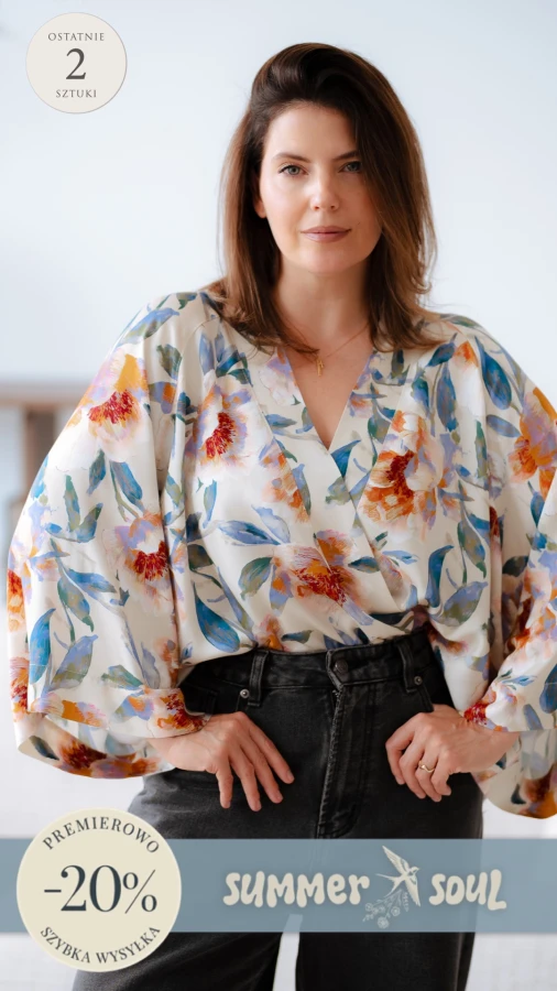 Kimono / Koszula Kimonowa – AKWARELOWE PIWONIE