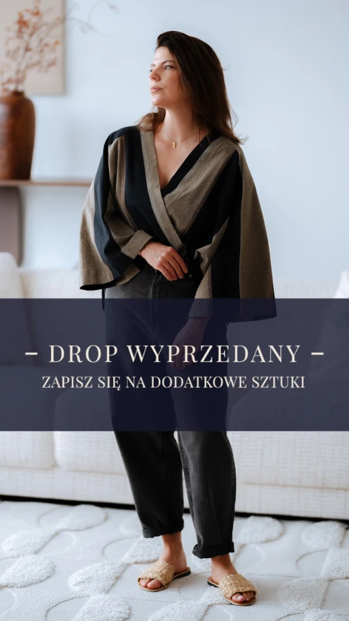 Kimono / Koszula Kimonowa – CIEMNE PASY