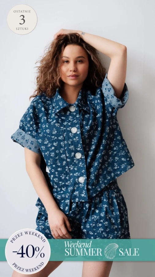 Nowy model. Koszula krótka - denim 