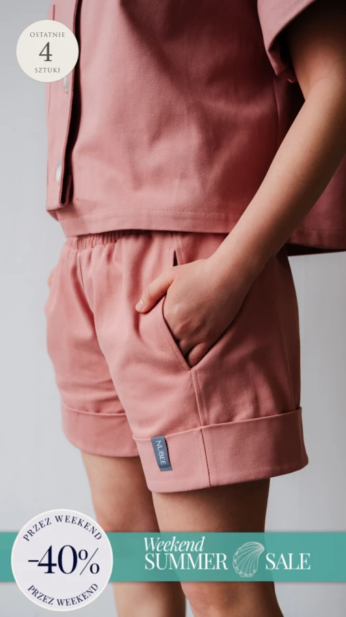 KRÓTKIE SZORTY/SPODENKI IVO DENIM RÓŻ