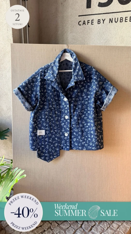 Nowy model. Koszula długa. Denim