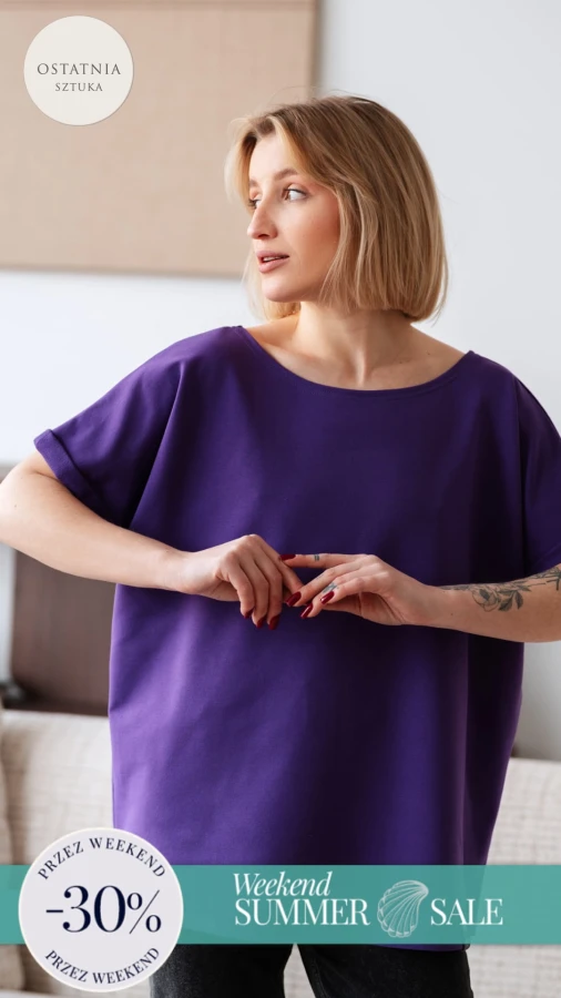 T-SHIRT JUSIA FIOLET