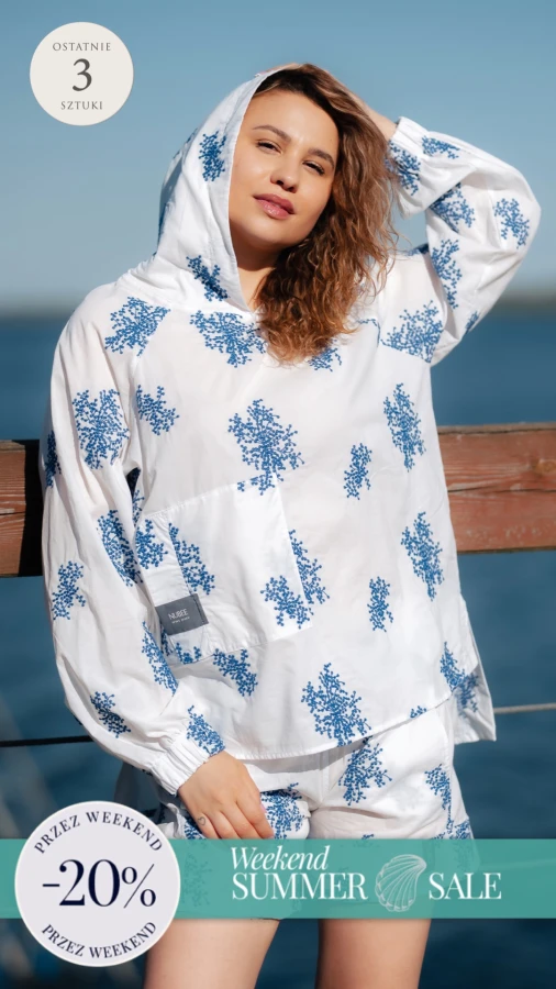BLUZA KOSZULOWA FIKA BATYST HAFT