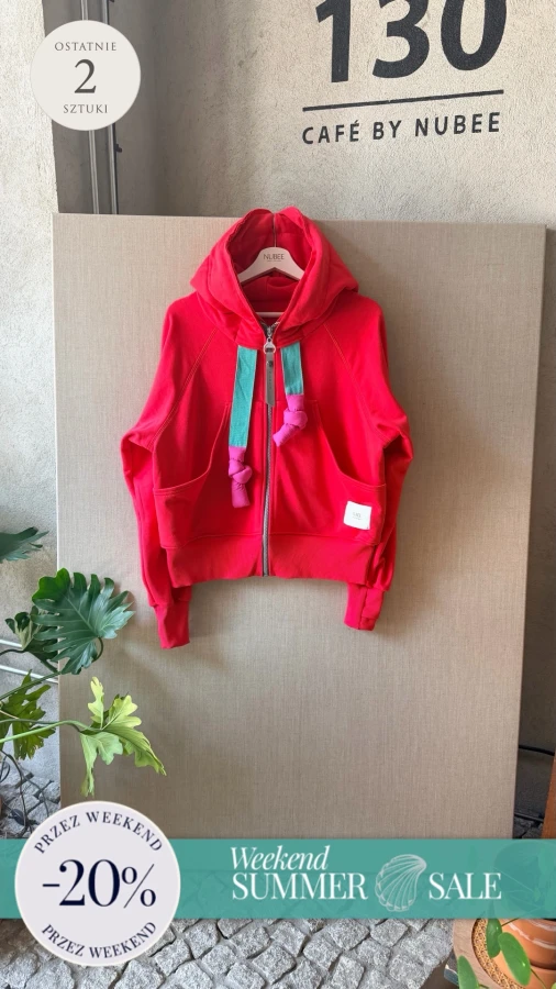 BLUZA KANG00 KRÓTKA - HIBISKUS