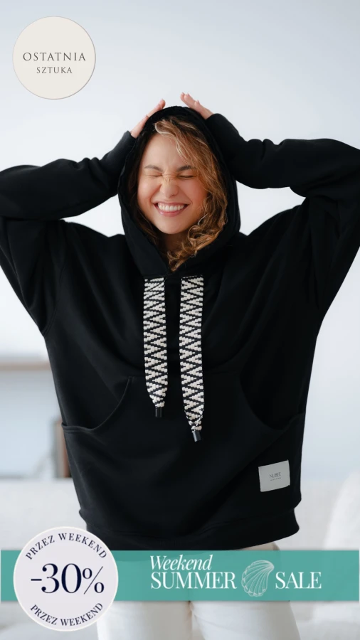 BLUZA MOJEGO CHŁOPAKA - CZARNY