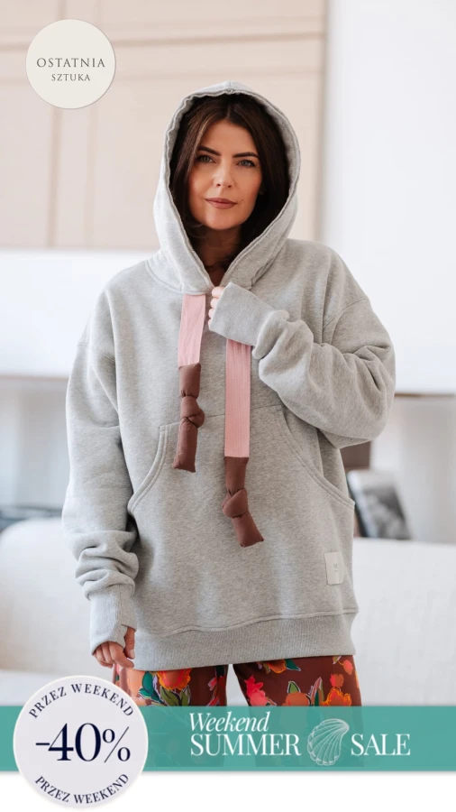 BLUZA MOJEGO CHŁOPAKA SZARY MELANŻ