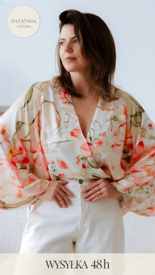 Kimono / Koszula Kimonowa – KWIATY AKWARELA