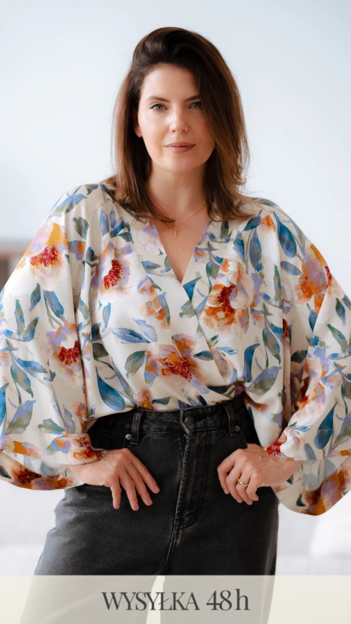 Kimono / Koszula Kimonowa – AKWARELOWE PIWONIE