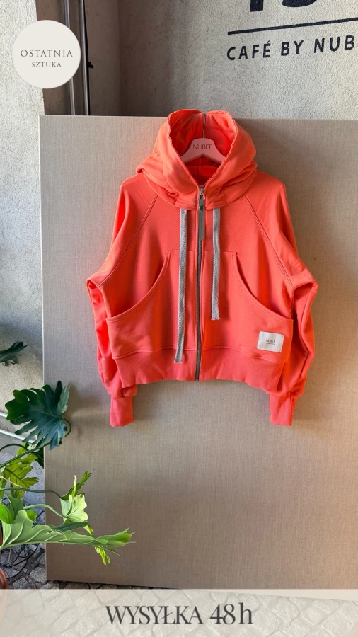 BLUZA KANG00 KRÓTKA - BRZOSKWINIA