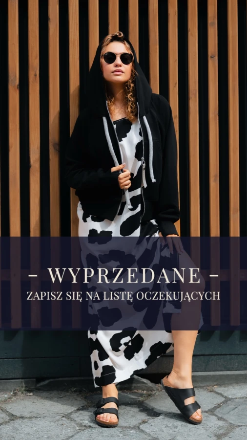BLUZA KANG00 KRÓTKA - CZARNY