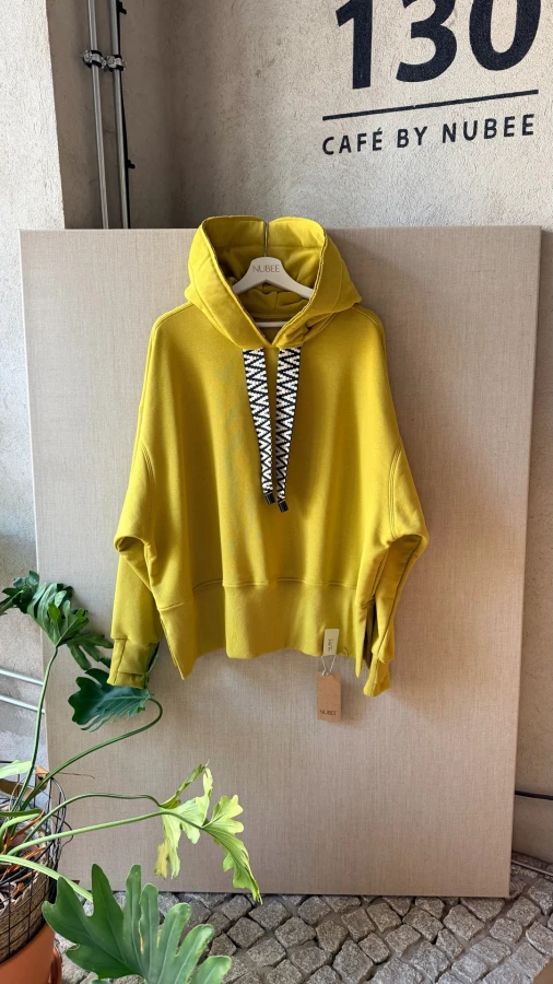 BLUZA KAPTUR ZERAYA SOTE - LIMONKA