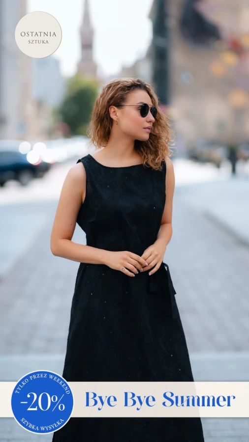 SUKIENKA MAXI SOLE - BAWEŁNA HAFTOWANA