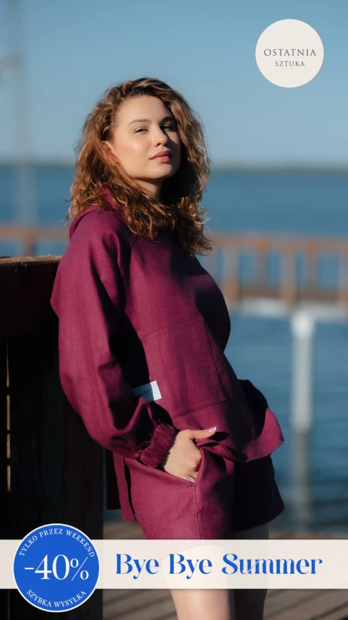 BLUZA KOSZULOWA FIKA RAMIA PURPURA KORALOWA