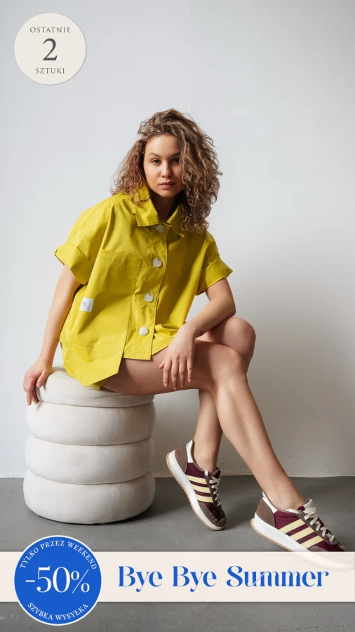 Nowy model. Koszula krótka  - limonka