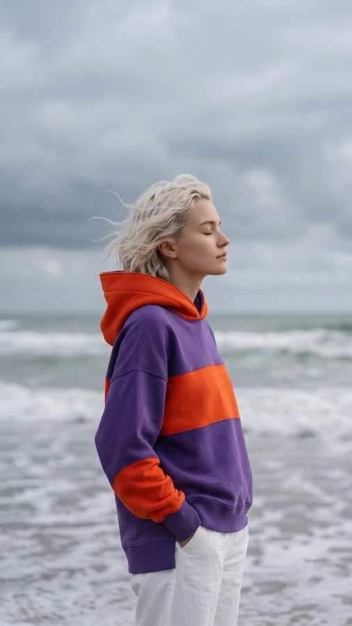BLUZA NOVA / między latem a jesienią / MIX FIOLET