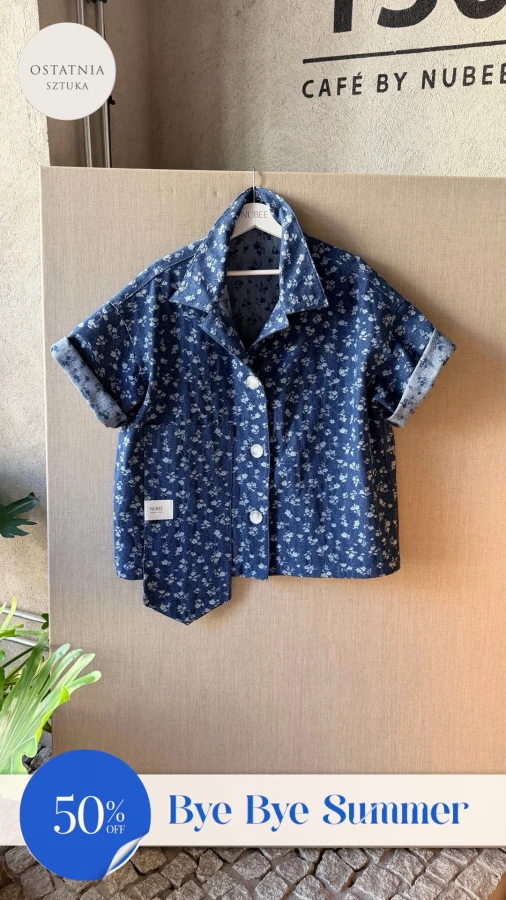 Nowy model. Koszula długa. Denim