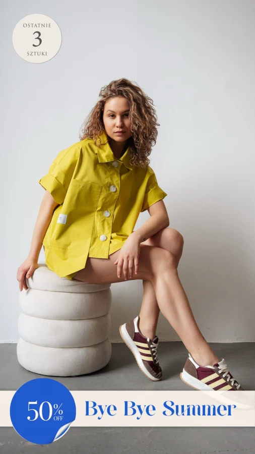Nowy model. Koszula krótka  - limonka