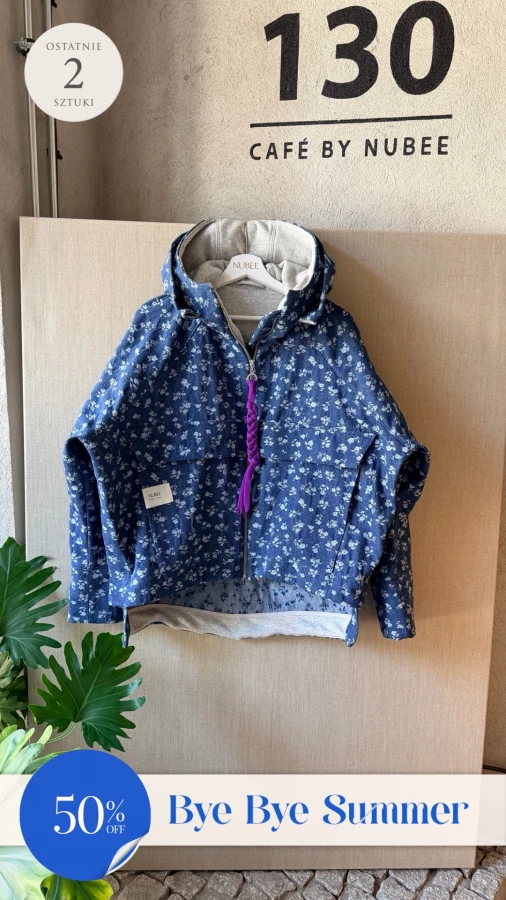 WIOSENNA KURTKA HOOBEE DENIM CIEMNY