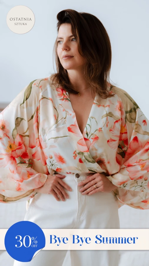 Kimono / Koszula Kimonowa – KWIATY AKWARELA