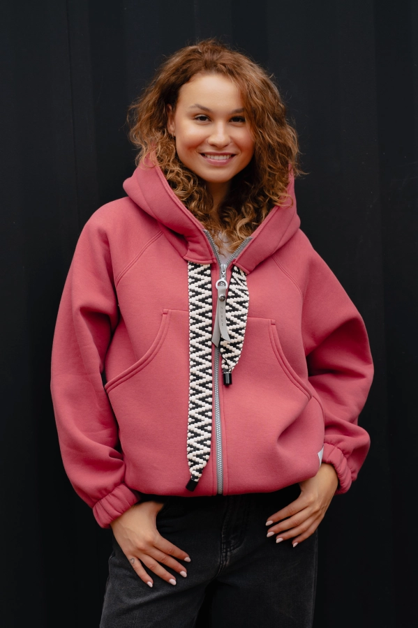 BLUZA / BOMBERKA KANG00 GUMA - DUSTY CEDAR