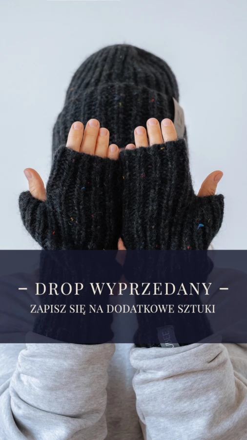 OCIEPLACZE / RĘKAIWCZKI - ALAPAKA -ANTRACYT MELANŻ 