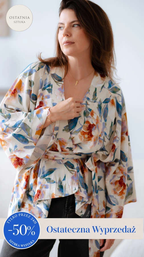 Kimono / Koszula Kimonowa – AKWARELOWE PIWONIE