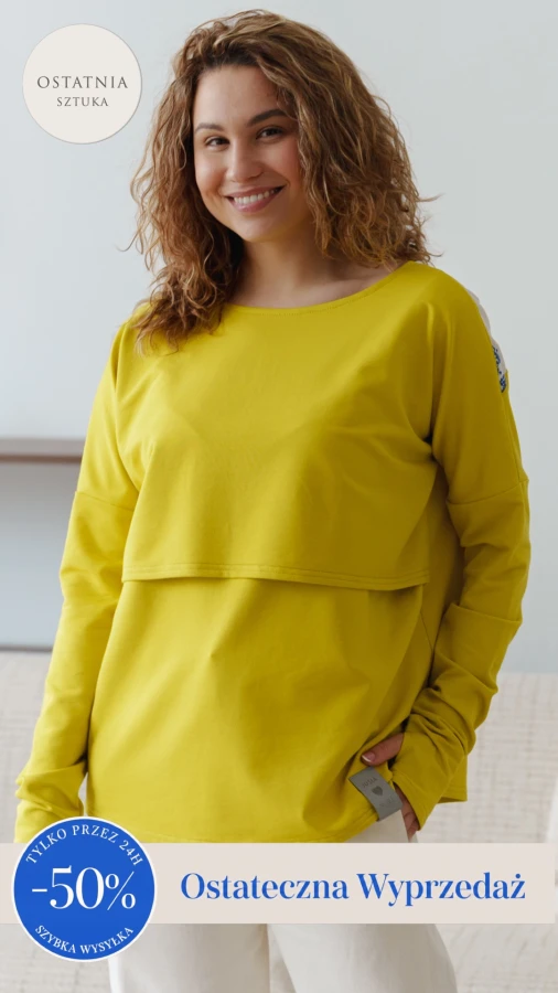 JUSIA LONGSLEEVE DO KARMIENIA V GOLDEN LIME