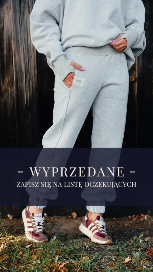 SPODNIE DRESOWE LENI - SZARY MELANŻ