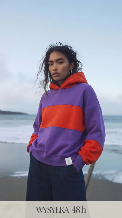 BLUZA NOVA / między latem a jesienią / MIX FIOLET