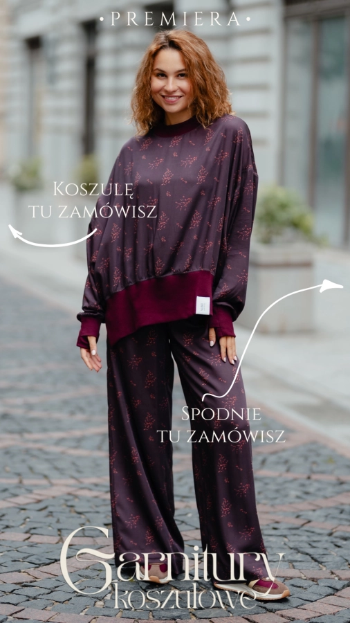 JESIENNY GARNITUR KOSZULA + SPODNIE 