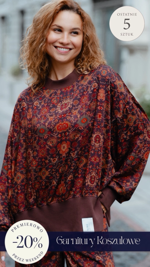 KOSZULA / BLUZA ANA - WISKOZA WZÓR ORIENTALNY