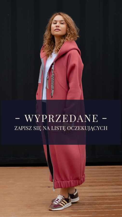 BLUZA MAXI/PŁASZCZ KANG00 - DUSTY CEDAR