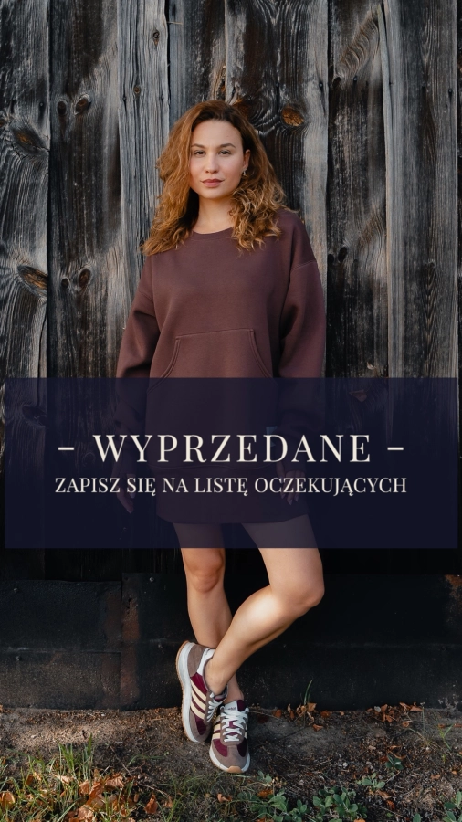 TUNIKA/ BLUZA CZEKOLADOWY BRĄZ