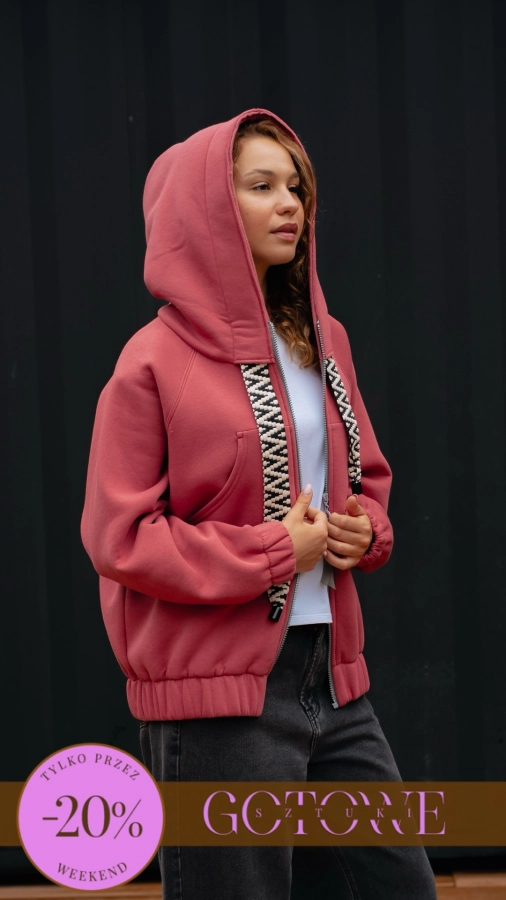 BLUZA / BOMBERKA KANG00 GUMA - DUSTY CEDAR