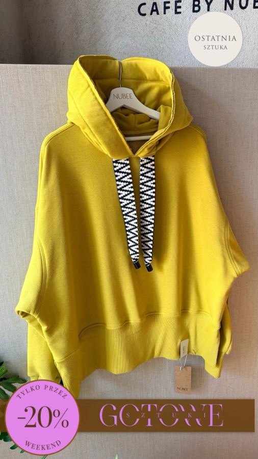 BLUZA KAPTUR ZERAYA SOTE - LIMONKA