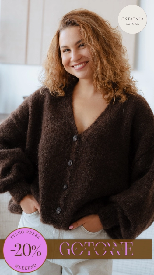  SWETER PREMIUM OBŁOK - CZEKOLADA