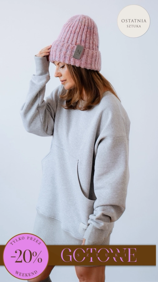 TUNIKA/ BLUZA  SZARY MELANŻ