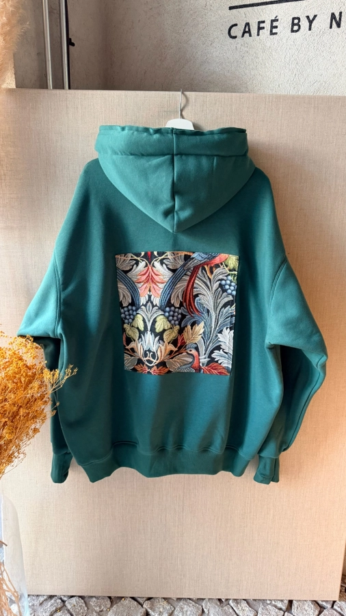 nowa forma. BLUZA BOYFRIEND - UNIKATY / SOSNOWA ZIELEŃ