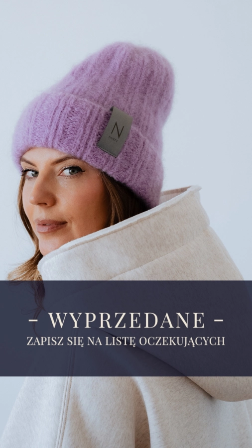 CZAPKA BEENEE / MOHER - LILAC